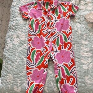 Diane Von Furstenberg Vibrant Floral Kids Footie